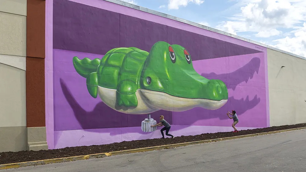 "Dream Big" or Go Home: 3D Mural by Leon Keer