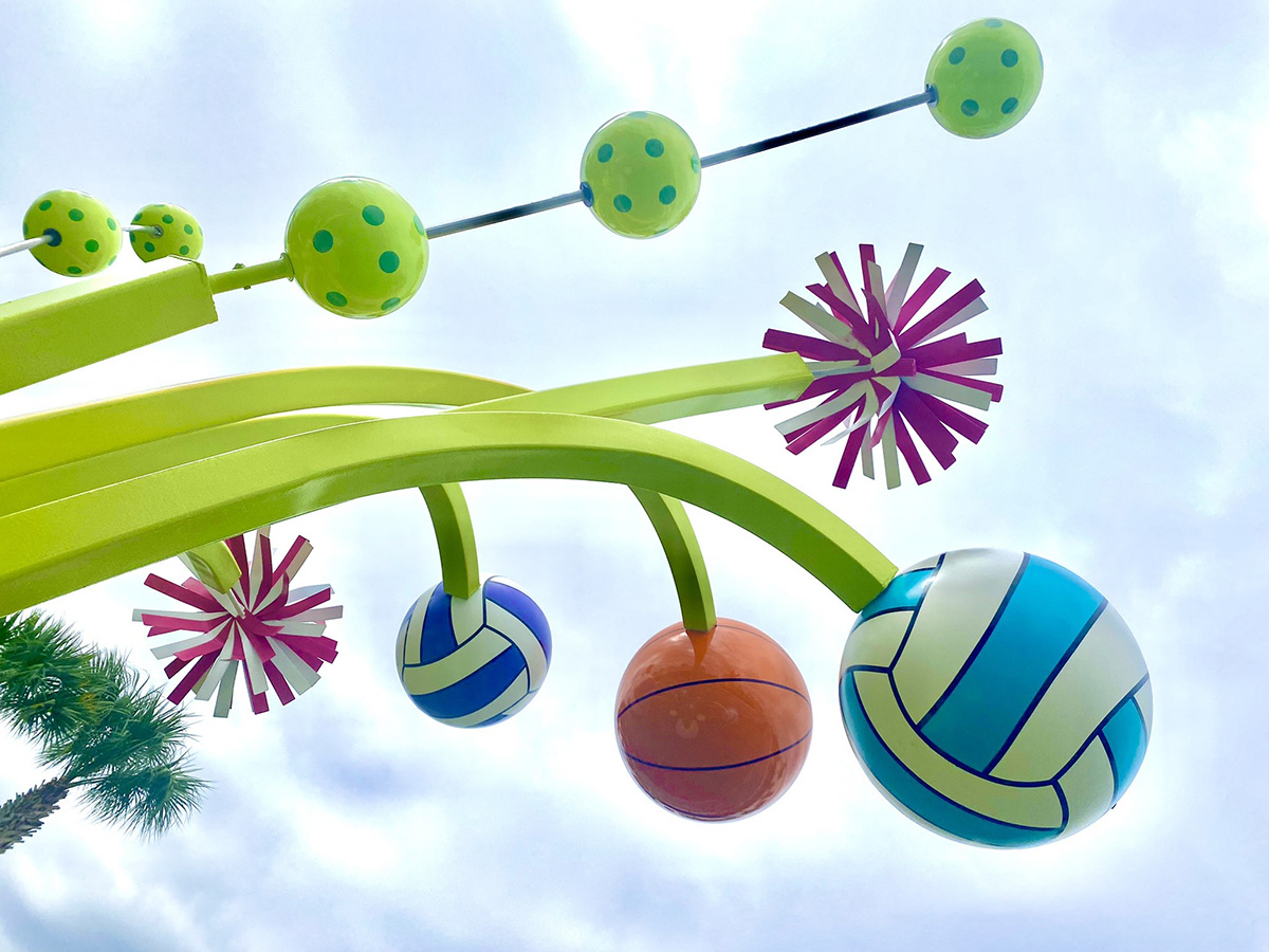 Sports-Themed Sculpture at Alachua County Sports Event Center