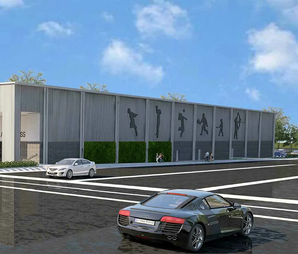 High Sports Themed Silhouettes Installation